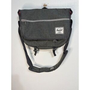 Herschel Supply Co Messenger Grey Heather Crossbody Laptop Satchel Shoulder Bag